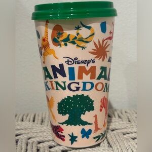 Disney Animal Kingdom Tumbler with Green Lid